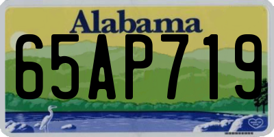 AL license plate 65AP719