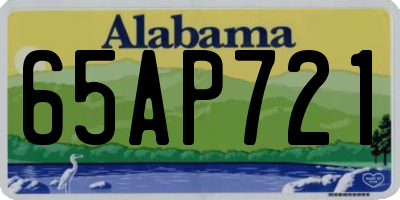 AL license plate 65AP721