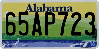 AL license plate 65AP723