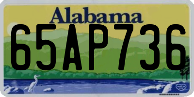 AL license plate 65AP736