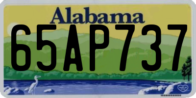 AL license plate 65AP737
