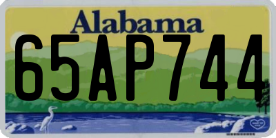 AL license plate 65AP744