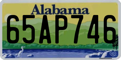 AL license plate 65AP746