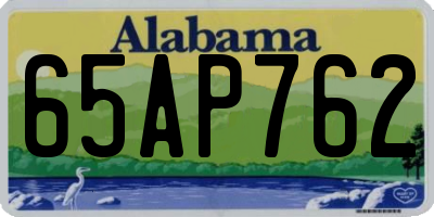 AL license plate 65AP762