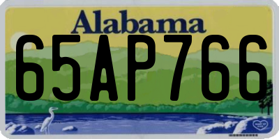 AL license plate 65AP766