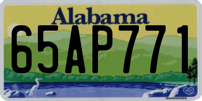 AL license plate 65AP771