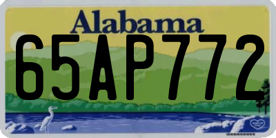 AL license plate 65AP772