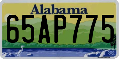 AL license plate 65AP775