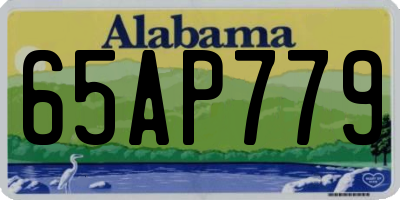 AL license plate 65AP779