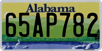 AL license plate 65AP782