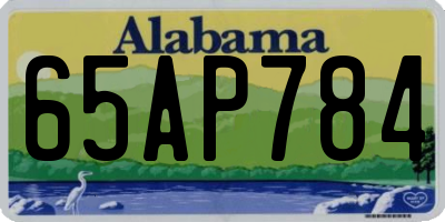 AL license plate 65AP784