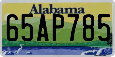 AL license plate 65AP785