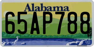AL license plate 65AP788