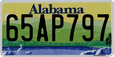 AL license plate 65AP797