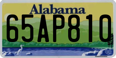 AL license plate 65AP810