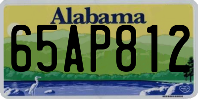 AL license plate 65AP812