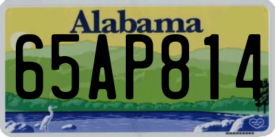 AL license plate 65AP814