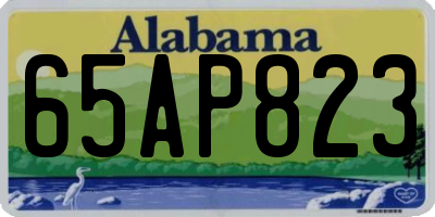 AL license plate 65AP823