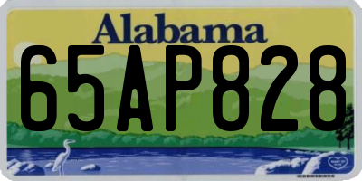 AL license plate 65AP828