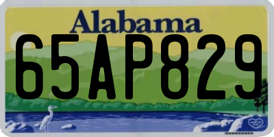 AL license plate 65AP829