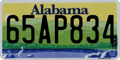 AL license plate 65AP834
