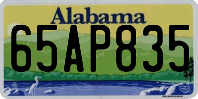 AL license plate 65AP835