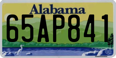 AL license plate 65AP841