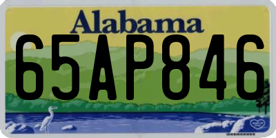 AL license plate 65AP846