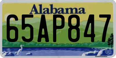 AL license plate 65AP847