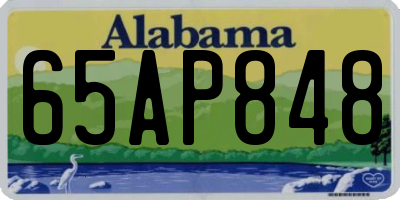 AL license plate 65AP848