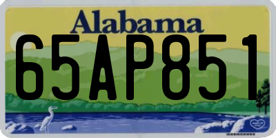 AL license plate 65AP851