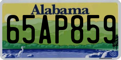 AL license plate 65AP859