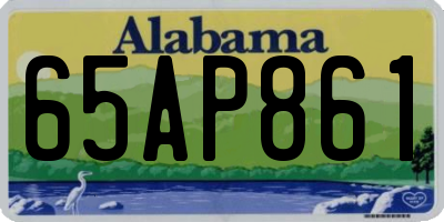 AL license plate 65AP861