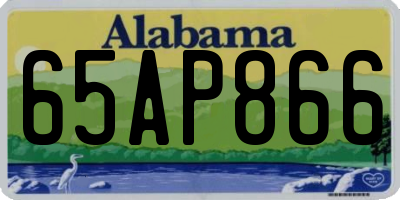 AL license plate 65AP866