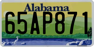 AL license plate 65AP871