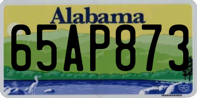 AL license plate 65AP873