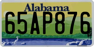 AL license plate 65AP876
