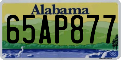 AL license plate 65AP877