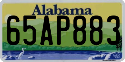 AL license plate 65AP883