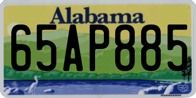 AL license plate 65AP885