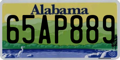 AL license plate 65AP889