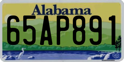 AL license plate 65AP891