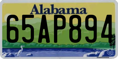 AL license plate 65AP894