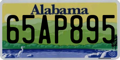 AL license plate 65AP895