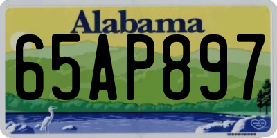 AL license plate 65AP897