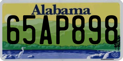 AL license plate 65AP898