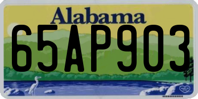 AL license plate 65AP903