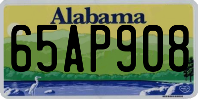 AL license plate 65AP908