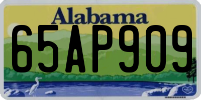 AL license plate 65AP909