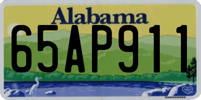 AL license plate 65AP911